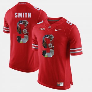 OSU #9 Men Devin Smith Jersey Scarlet Stitched Pictorial Fashion 580046-718
