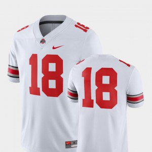 Ohio State Buckeyes #18 For Men Jersey White Stitched College Football 2018 Game 666515-874