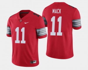 Ohio State #11 Mens Austin Mack Jersey Scarlet 2018 Spring Game Limited Embroidery 503441-527
