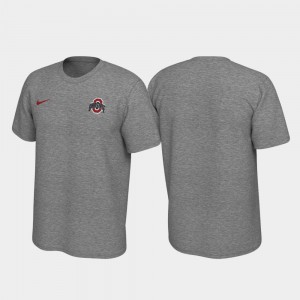 OSU For Men T-Shirt Heathered Gray Stitched Legend Left Chest Logo 464763-950