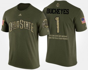 Buckeye #1 Men T-Shirt Camo College No.1 Short Sleeve With Message Military 188382-231