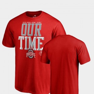 Ohio State Men T-Shirt Red High School Counter Big & Tall 2019 Rose Bowl Bound 586434-358