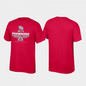 Ohio State Buckeyes For Men's T-Shirt Scarlet Player 2019 Big Ten Football Champions Locker Room 490425-502