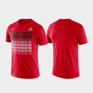 OSU For Men's T-Shirt Scarlet Performance Fade Player 877433-789