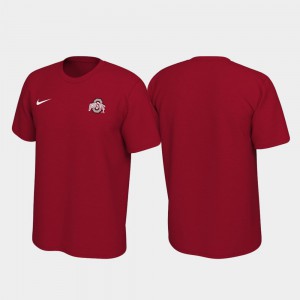 OSU Buckeyes For Men's T-Shirt Scarlet Legend Left Chest Logo Stitch 497094-409