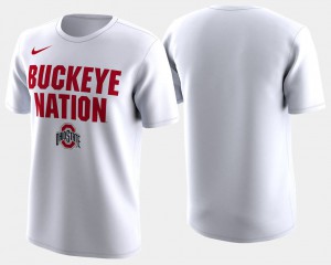 Ohio State Men T-Shirt White 2018 March Madness Bench Legend Performance Basketball Tournament High School 220099-857