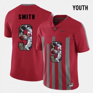 Ohio State #9 Youth(Kids) Devin Smith Jersey Red University Pictorial Fashion 829116-860