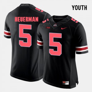 Ohio State Buckeye #5 Youth Jeff Heuerman Jersey Black High School College Football 955225-192