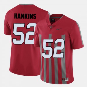 Ohio State #52 For Men Johnathan Hankins Jersey Red Alumni College Football 824417-327