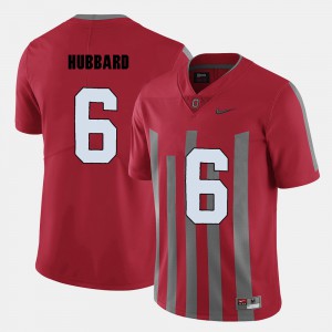 Buckeyes #6 For Men's Sam Hubbard Jersey Red College Football University 824963-276