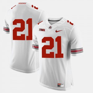 Ohio State #21 Men's Parris Campbell Jersey White NCAA Alumni Football Game 790006-945