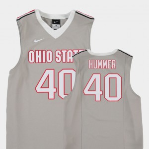OSU Buckeyes #40 For Kids Daniel Hummer Jersey Gray Alumni Replica College Basketball 682386-365
