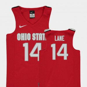 OSU #14 For Kids Joey Lane Jersey Red Official College Basketball Replica 692633-776